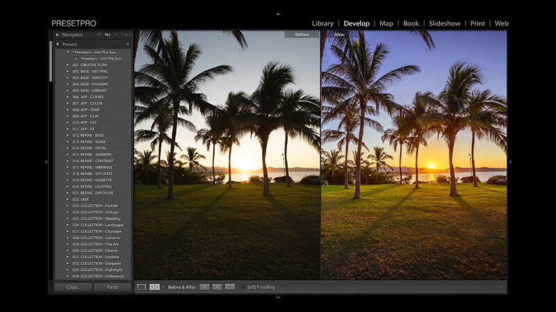 Preset beautiful sunrise 