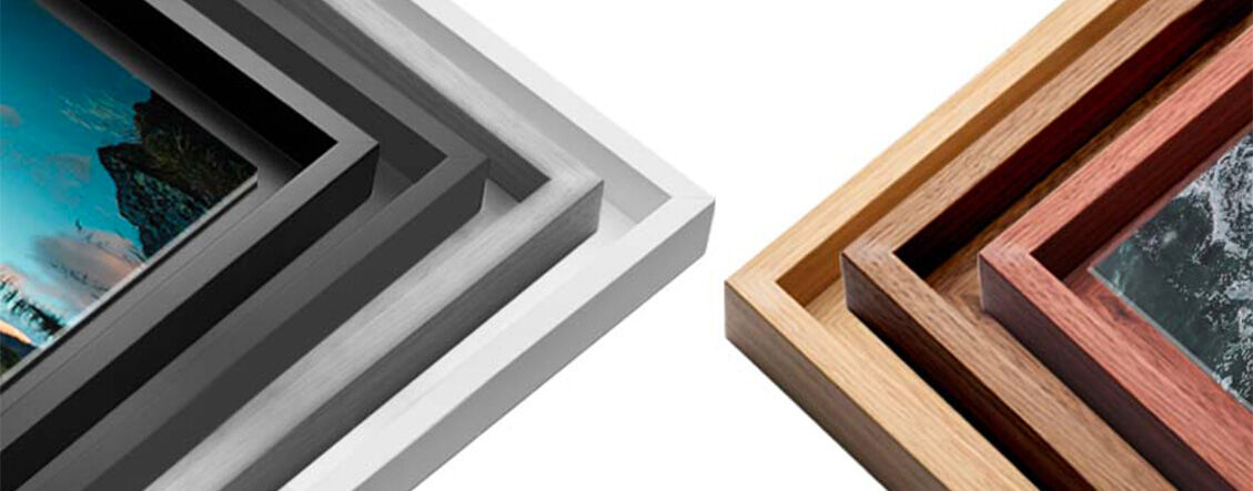 Shadow-gap frames : available colors